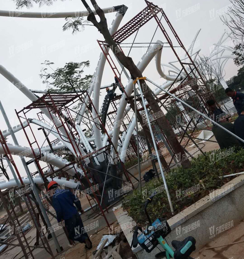 東莞市東江西岸異型鋼結構項目 東莞市東江西岸異型鋼結構項目