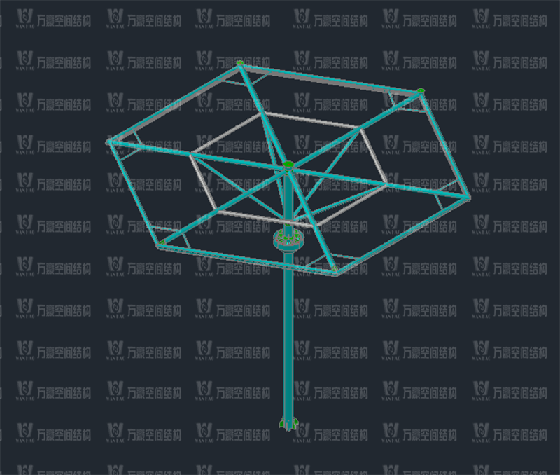 五鄉地鐵站傘狀PTFE膜結構工程