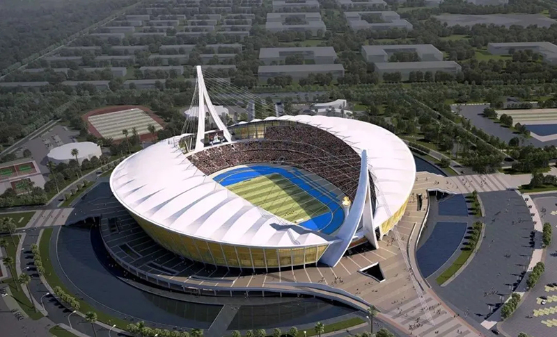 援建柬埔寨體育場(chǎng) 索網(wǎng)張拉圓滿(mǎn)完成 援建柬埔寨體育場(chǎng) 索網(wǎng)張拉圓滿(mǎn)完成