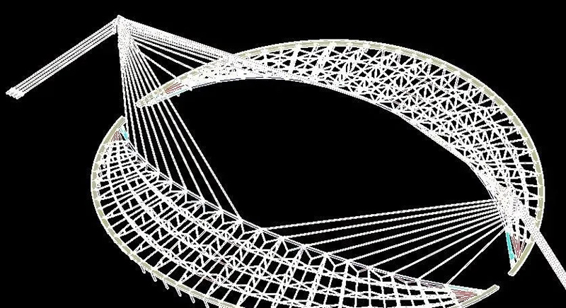 援建柬埔寨體育場(chǎng) 索網(wǎng)張拉圓滿(mǎn)完成