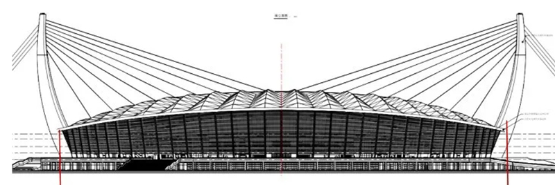 援建柬埔寨體育場(chǎng) 索網(wǎng)張拉圓滿(mǎn)完成