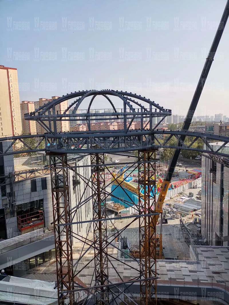 新泰卓越·財富廣場異型鋼結構項目