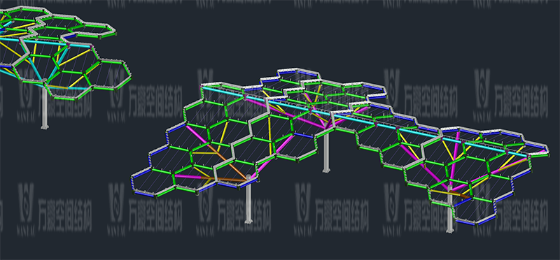 萬豪2021第8標-樂清鐵定溜溜樂園ETFE天幕及PTFE景觀傘膜結構工程