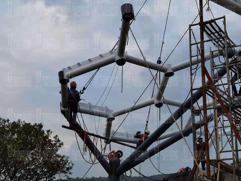 萬豪2021第8標-樂清鐵定溜溜樂園ETFE天幕及PTFE景觀傘膜結構工程