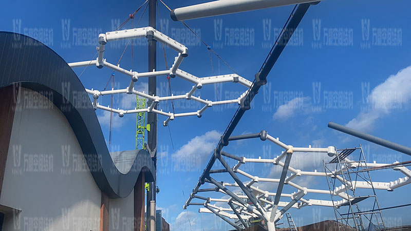 樂清鐵定溜溜樂園ETFE天幕及PTFE景觀傘膜結(jié)構(gòu)工程竣工 樂清鐵定溜溜樂園ETFE天幕及PTFE景觀傘膜結(jié)構(gòu)工程竣工