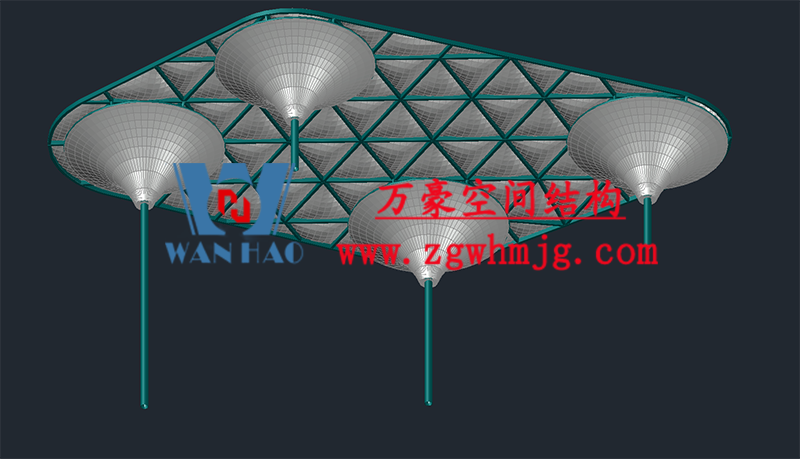臺(tái)州大板橋ETFE氣枕天幕工程 臺(tái)州大板橋ETFE氣枕天幕工程