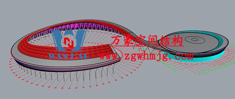 萬豪2022第2標-襄陽奧體中心膜結構工程 萬豪2022第2標-襄陽奧體中心膜結構工程