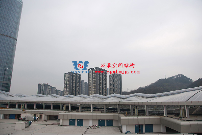 遵義高鐵新城ETFE天幕膜結構項目 遵義高鐵新城ETFE天幕膜結構項目