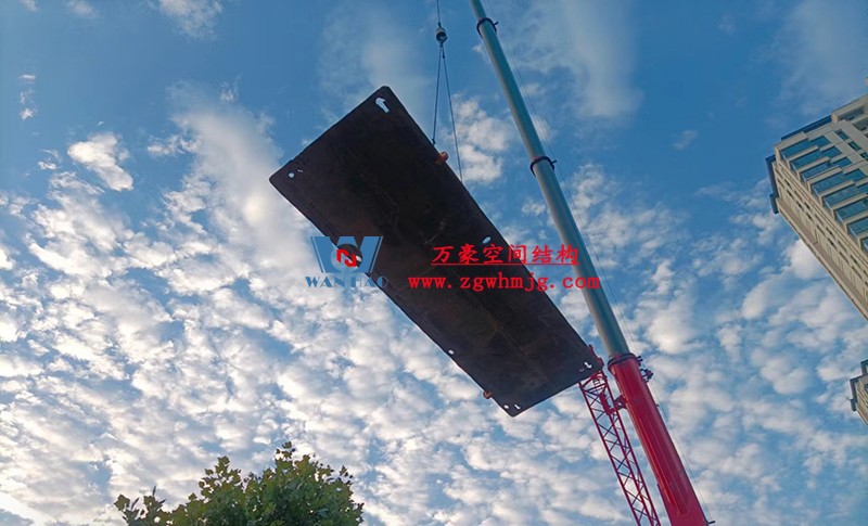 文一塘溪津門天幕鋼結(jié)構(gòu)及ETFE氣枕膜工程開始施工 文一塘溪津門天幕鋼結(jié)構(gòu)及ETFE氣枕膜工程開始施工