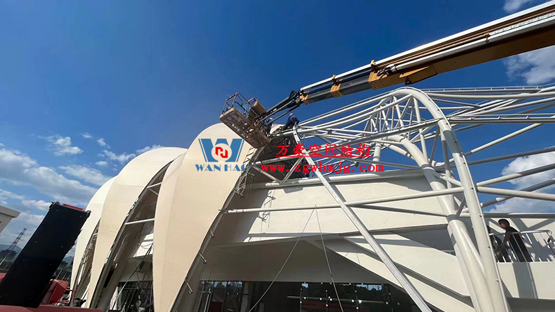 龍泉市體育場鋼膜結構工程完工 龍泉市體育場鋼膜結構工程完工