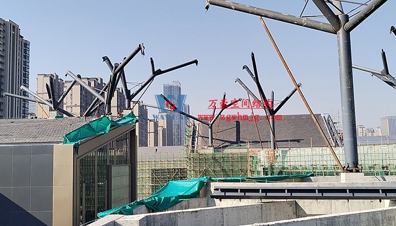 合肥文一塘溪津門天幕鋼結(jié)構(gòu)及ETFE氣枕膜工程施工進(jìn)度 合肥文一塘溪津門天幕鋼結(jié)構(gòu)及ETFE氣枕膜工程施工進(jìn)度