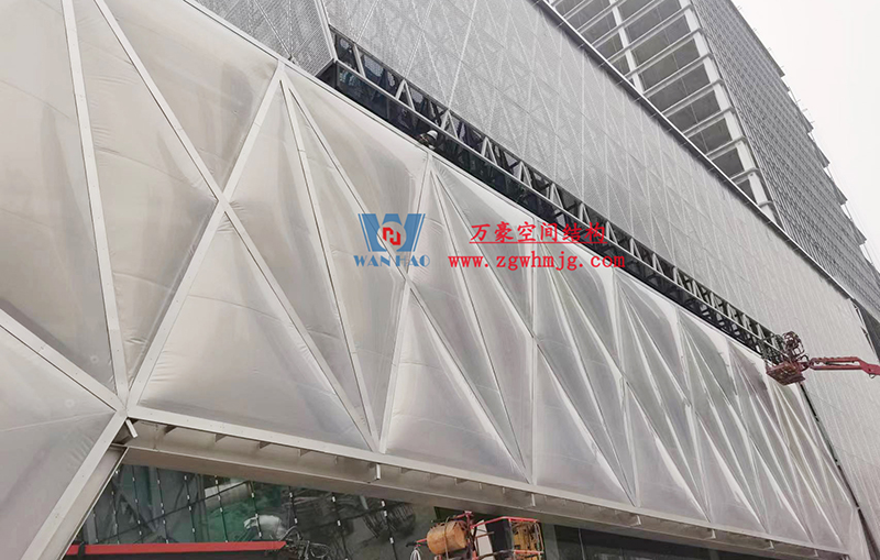 成都中建錦源匯膜結構項目工程最新進展 成都中建錦源匯膜結構項目工程最新進展