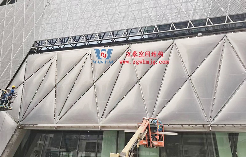 成都中建錦源匯膜結構項目工程最新進展 成都中建錦源匯膜結構項目工程最新進展