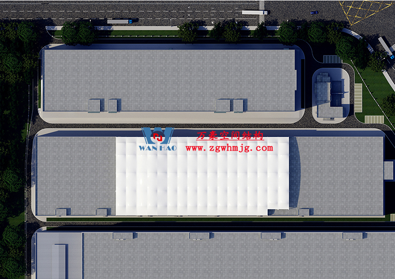 萬豪2023第2標-浙江真愛毯業科技有限公司廠房三屋面膜結構工程