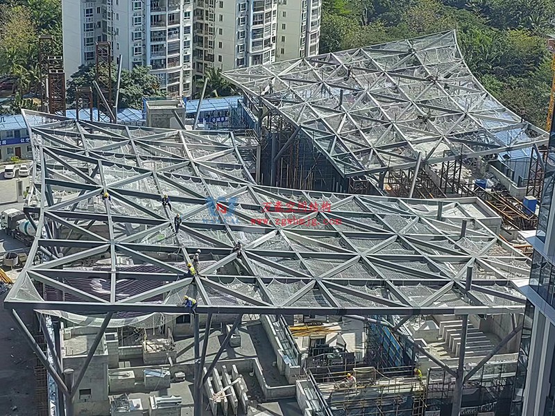 中交海南總部基地項目三標段幕墻及欄桿工程最新施工進度 中交海南總部基地項目三標段幕墻及欄桿工程最新施工進度