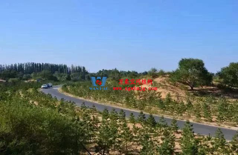 芳菲四月，共鑒美好！陜西定邊馬蓮灘沙漠公園鋼膜結構工程最新進展播報