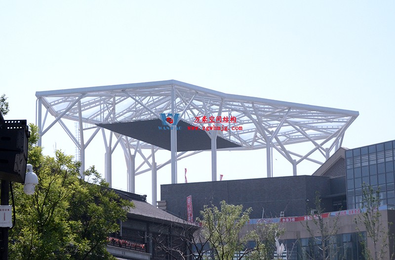 驚艷的藝術品|合肥文一塘溪津門天幕鋼結構及ETFE氣枕膜工程 驚艷的藝術品|合肥文一塘溪津門天幕鋼結構及ETFE氣枕膜工程