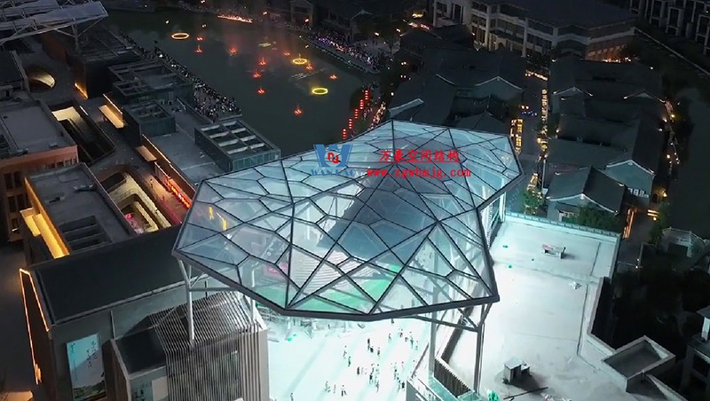 驚艷的藝術品|合肥文一塘溪津門天幕鋼結構及ETFE氣枕膜工程 驚艷的藝術品|合肥文一塘溪津門天幕鋼結構及ETFE氣枕膜工程