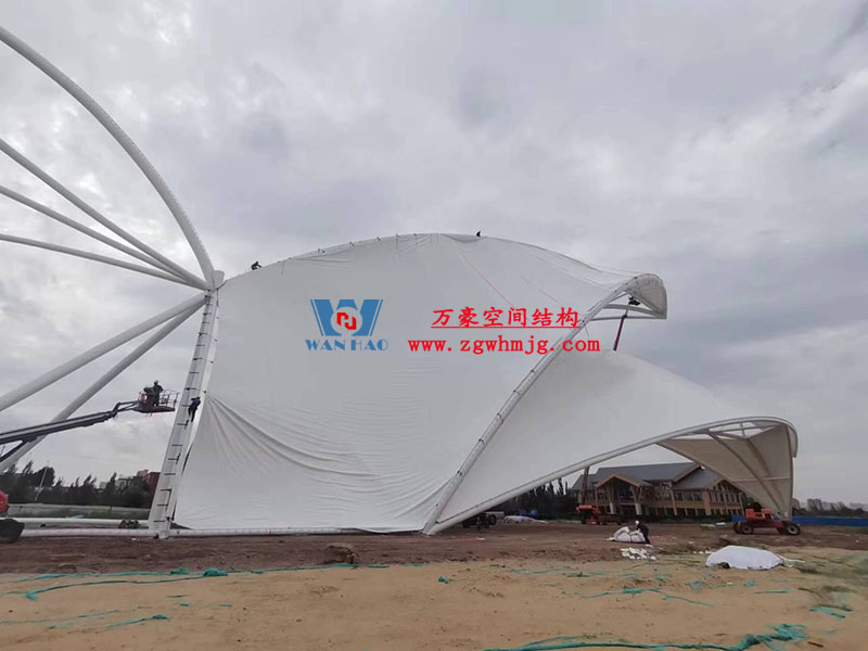 膜結構大門出入口的優勢特點 膜結構大門出入口的優勢特點