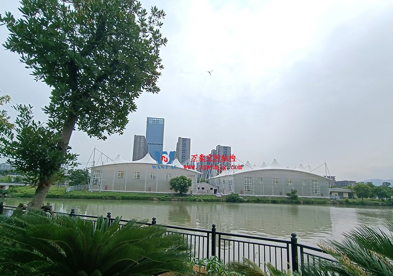 封閉式ptfe膜結構籃球館來了 封閉式ptfe膜結構籃球館來了