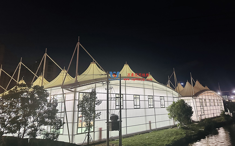 封閉式ptfe膜結構籃球館來了 封閉式ptfe膜結構籃球館來了