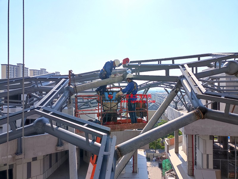 嘉興長安里ETFE氣枕鋼膜結(jié)構(gòu)頂棚工程現(xiàn)場學習觀摩會 嘉興長安里ETFE氣枕鋼膜結(jié)構(gòu)頂棚工程現(xiàn)場學習觀摩會