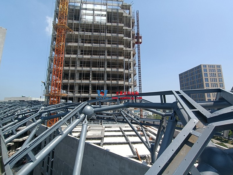 嘉興長安里ETFE氣枕鋼膜結(jié)構(gòu)頂棚工程現(xiàn)場學習觀摩會 嘉興長安里ETFE氣枕鋼膜結(jié)構(gòu)頂棚工程現(xiàn)場學習觀摩會