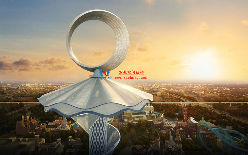 西安絲路塔ETFE膜結構項目順利完工 西安絲路塔ETFE膜結構項目順利完工