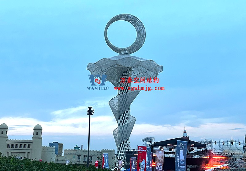 西安絲路塔ETFE膜結構項目順利完工 西安絲路塔ETFE膜結構項目順利完工