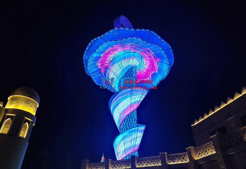 西安絲路塔ETFE膜結構項目順利完工 西安絲路塔ETFE膜結構項目順利完工