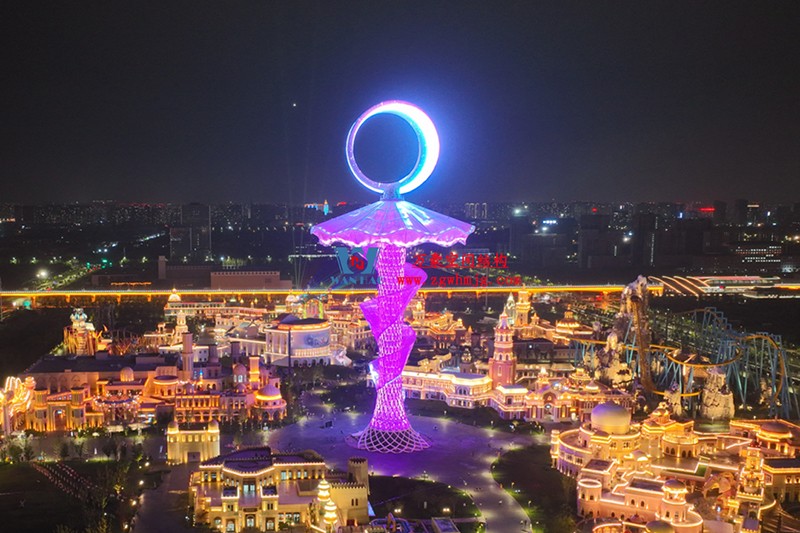 西安絲路塔ETFE膜結構項目順利完工 西安絲路塔ETFE膜結構項目順利完工