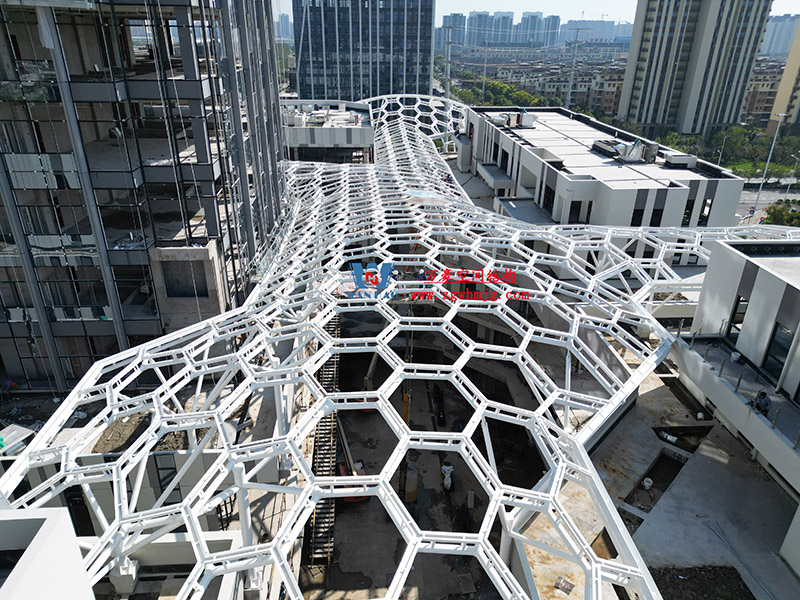 嘉興長安里ETFE氣枕鋼膜結構頂棚工程 嘉興長安里ETFE氣枕鋼膜結構頂棚工程