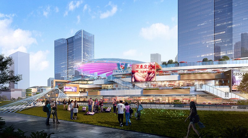 明宇廣場6號地塊商業(yè)（萬達廣場）改造項目鋼膜結(jié)構(gòu)ETFE膜結(jié)構(gòu)蓋頂天幕項目