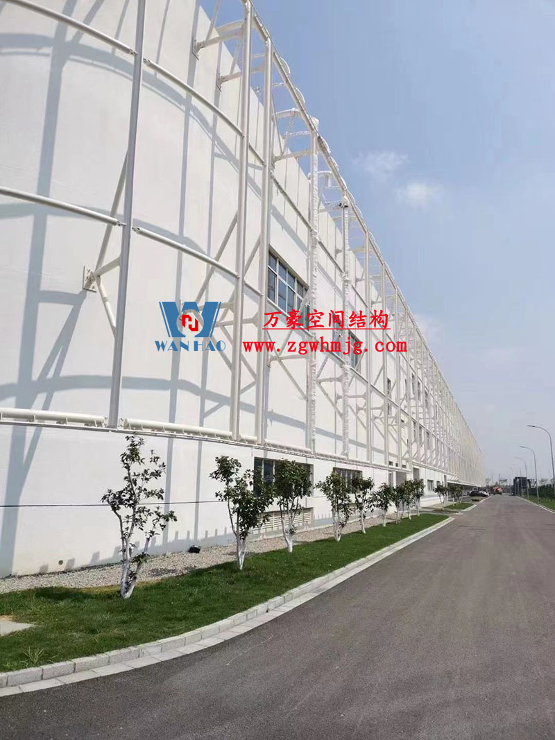 寧波益富樂公司新廠房外立面PTFE網(wǎng)格膜結(jié)構(gòu)工程 寧波益富樂公司新廠房外立面PTFE網(wǎng)格膜結(jié)構(gòu)工程