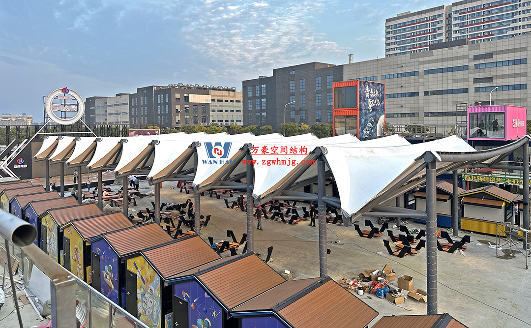 膜結(jié)構(gòu)遮陽雨棚受歡迎的主要原因是什么? 膜結(jié)構(gòu)遮陽雨棚受歡迎的主要原因是什么?