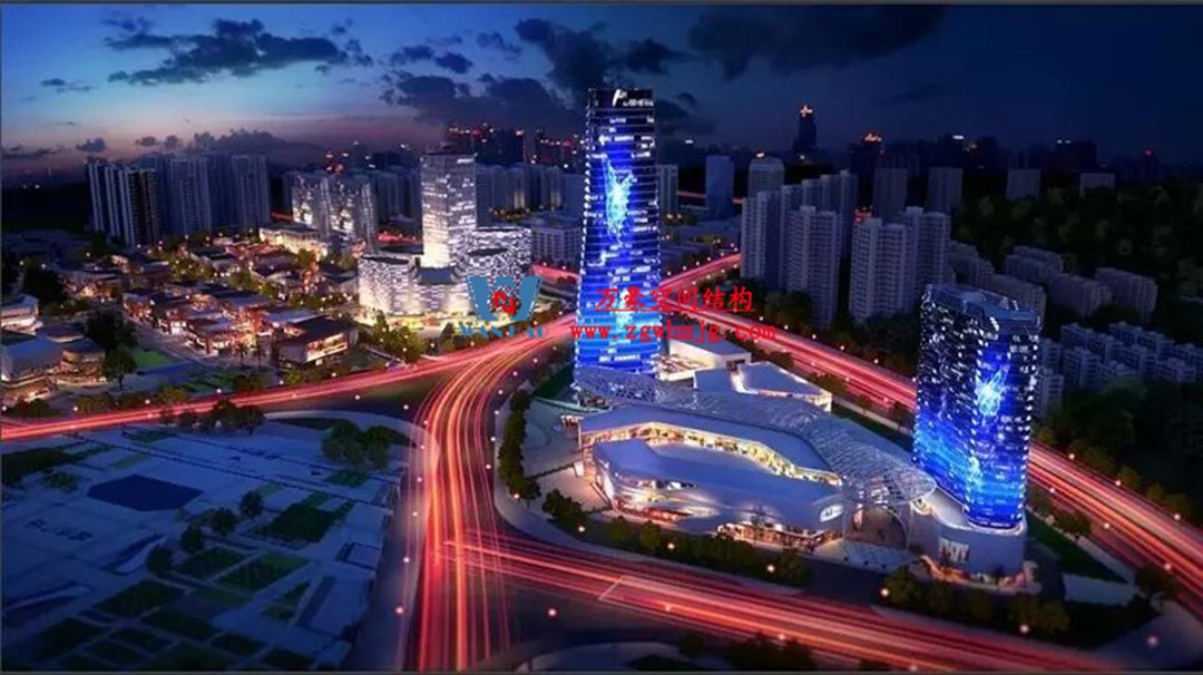 遵義高鐵新城上的一條鋼膜結(jié)構(gòu)“長龍” 遵義高鐵新城上的一條鋼膜結(jié)構(gòu)“長龍”