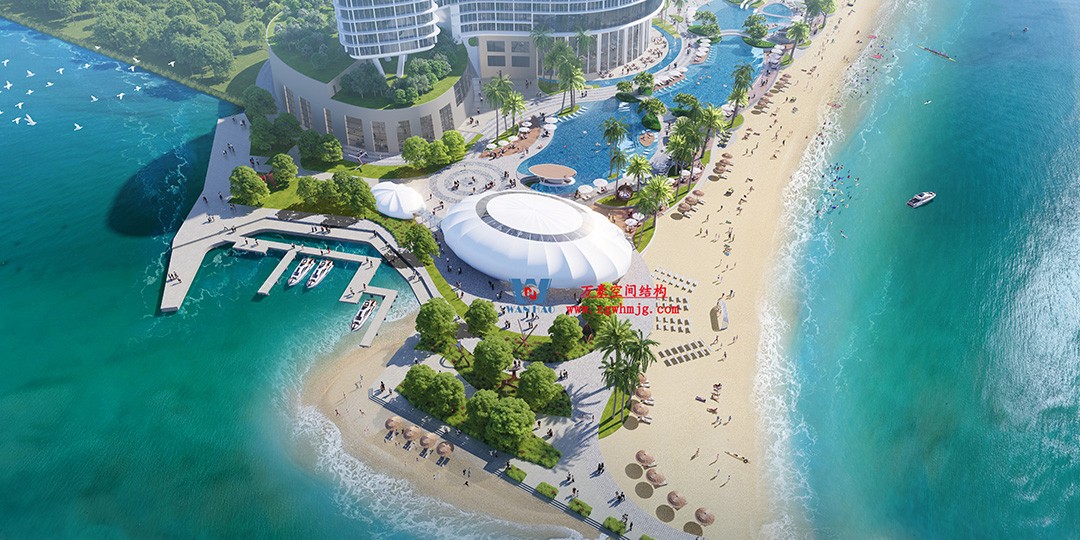 恭喜中標-京基大梅沙酒店多功能活動廳鋼膜結構工程