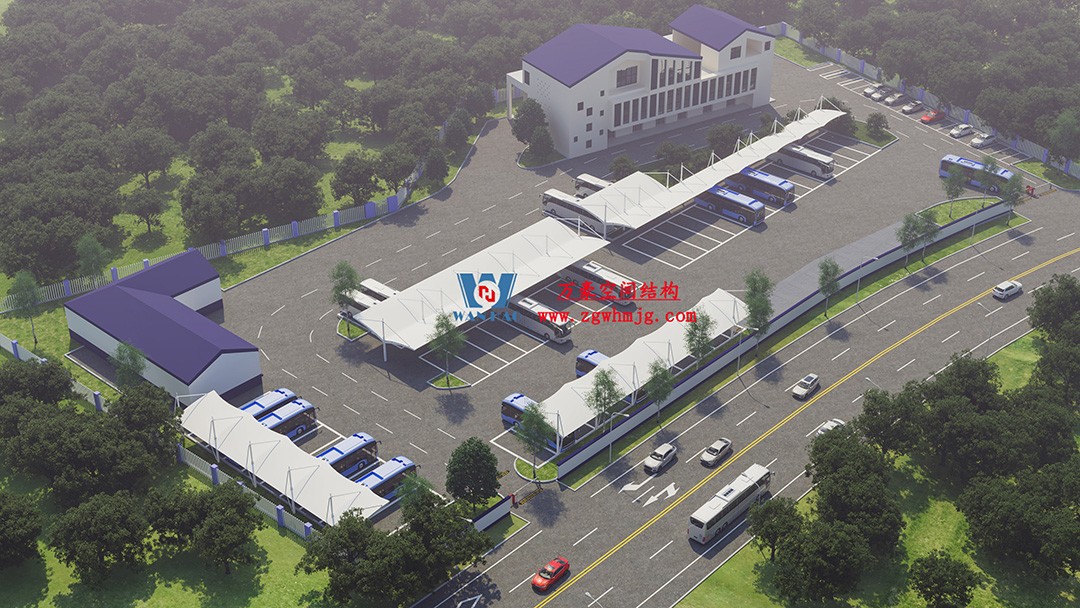 隨處可見的遮陽擋雨守護衛士-膜結構車棚 隨處可見的遮陽擋雨守護衛士-膜結構車棚