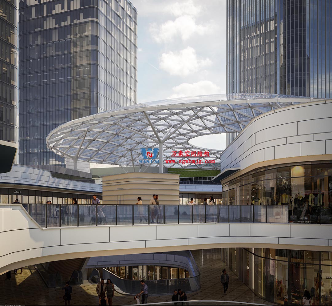 組合型創意消費空間|紹興華發金融活力城ETFE膜結構商業天幕 組合型創意消費空間|紹興華發金融活力城ETFE膜結構商業天幕