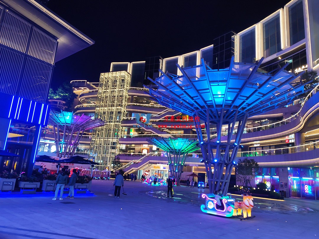 閃爍在建筑廣場之中的絢麗花朵—ETFE膜結(jié)構(gòu)景觀小品 閃爍在建筑廣場之中的絢麗花朵—ETFE膜結(jié)構(gòu)景觀小品