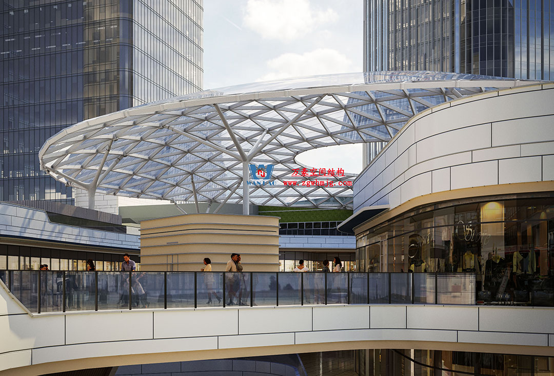 擁有夢幻外衣的ETFE膜結構商業天幕 擁有夢幻外衣的ETFE膜結構商業天幕