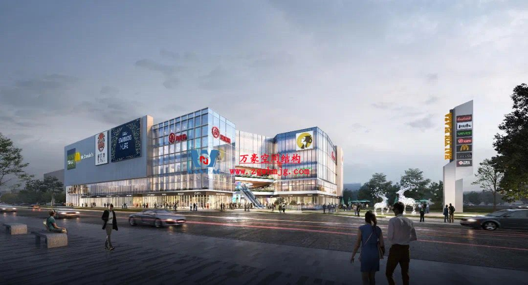 廣州從化鳳凰新天地商業街天幕項目：ETFE PTFE膜結構打造城市靈動