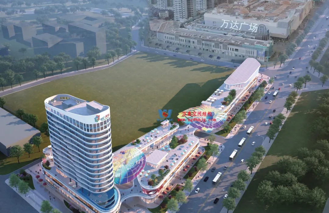 廣州茂名總匯天街商業街ETFE膜結構工程 廣州茂名總匯天街商業街ETFE膜結構工程