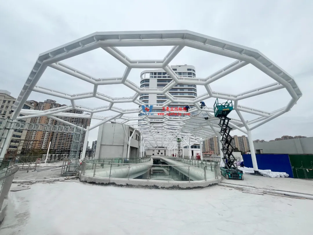 廣州茂名總匯天街商業街ETFE膜結構工程 廣州茂名總匯天街商業街ETFE膜結構工程