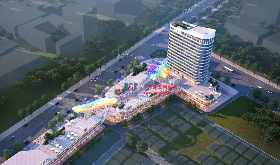 廣州茂名總匯天街商業街ETFE膜結構 廣州茂名總匯天街商業街ETFE膜結構