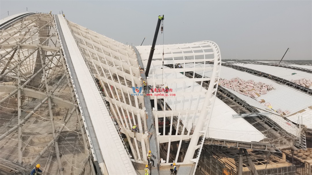 千帆競發勢如虹|中原國際會展中心膜結構天幕攻堅實錄,擎起中原會展新地標! 千帆競發勢如虹|中原國際會展中心膜結構天幕攻堅實錄,擎起中原會展新地標!