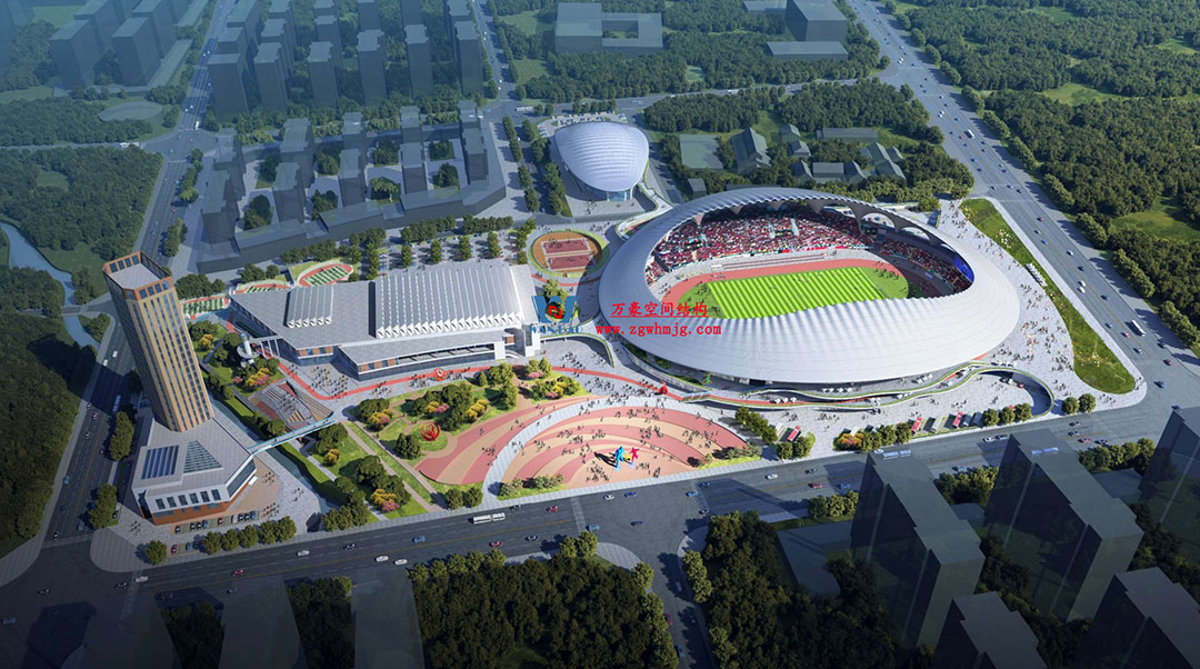 萬豪中標(biāo)-山東蓬萊PEFE膜結(jié)構(gòu)體育場(chǎng)