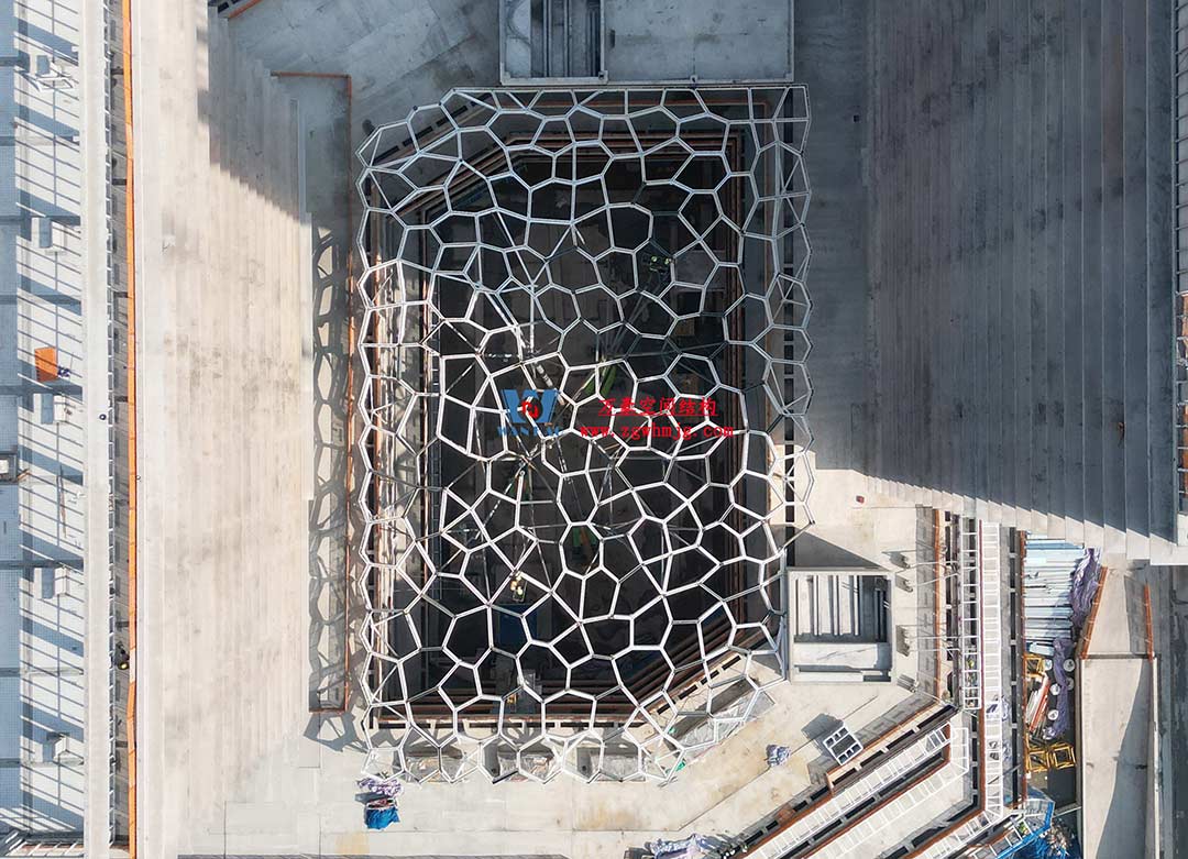 安吉云安里ETFE氣枕商業天幕圓滿完工 安吉云安里ETFE氣枕商業天幕圓滿完工