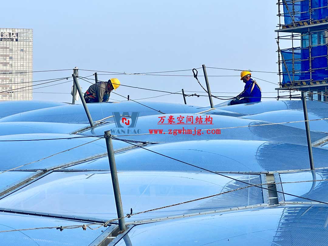 安吉縣昌碩小區(qū)地塊房產開發(fā)項目鋼結構天幕工程