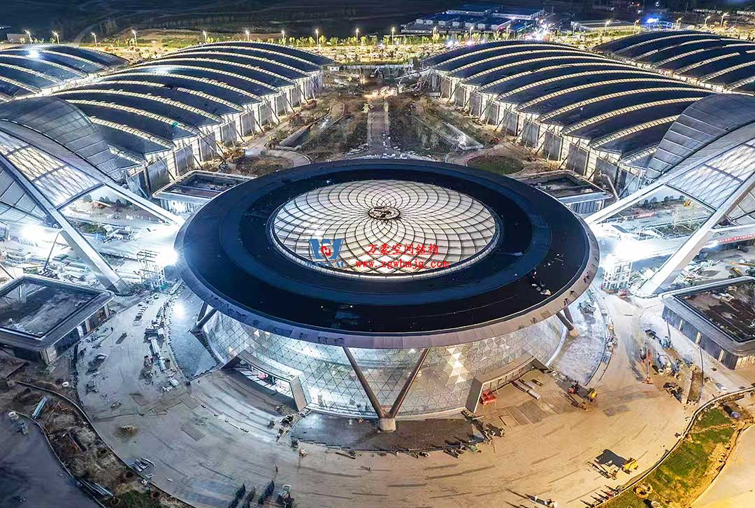 鄭州中原高鐵港數字展貿城ETFE膜結構 PTFE膜結構工程 鄭州中原高鐵港數字展貿城ETFE膜結構 PTFE膜結構工程